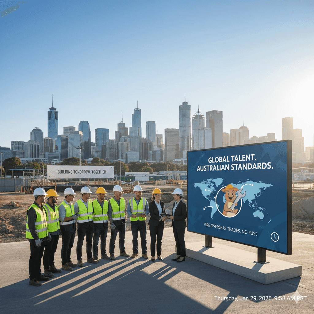 How to Hire Overseas Trades in Australia Without the Headache
