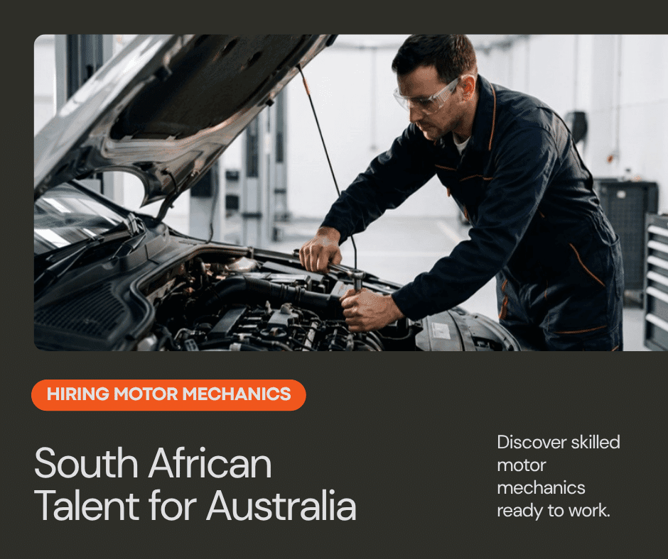 How to Hire Motor Mechanics from South Africa for Australia