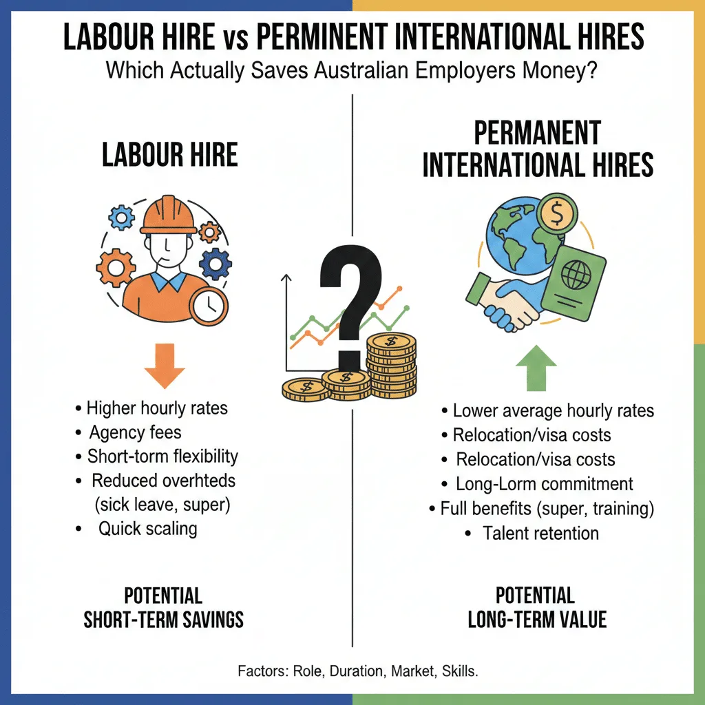 Labour Hire vs Permanent International Hires